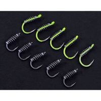 20pcs/lot Fishing Spring Swivel Hook Barbed Carp Sharp Hook Fly Fishing Hook Fishing Accessories Tackle Accessories