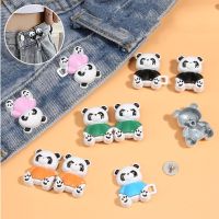 LUNAR Cartoon Panda Tighten Waist Button Alloy Adjustable Trendy Waist Buckle Jean Buttons