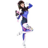 Dva Cosplay Costume Bodysuit Zenti Game Women Sexy Adult Jumpsuits Wig Gun Earphone Full Suit Halloween Party Costumes Clothing