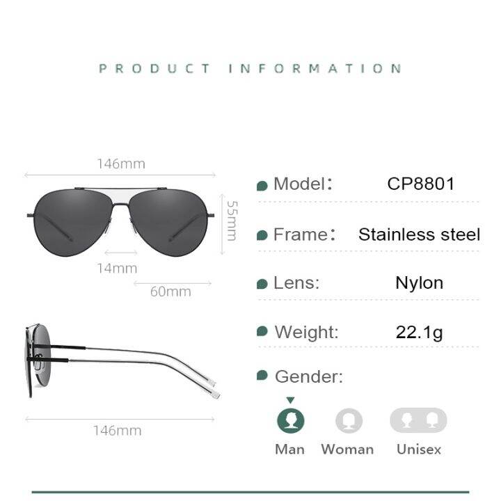 g2ydl2o-พร้อมกล่อง-kateluo-cp8801-แว่นตากันแดด-เลนส์โพลาไรซ์-สเตนเลส-กรอบนักบิน-ขับขี่กลางแจ้ง-สําหรับผู้ชาย-และผู้หญิง