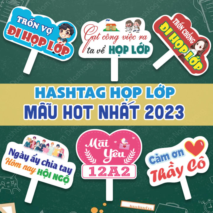 Hashtag Họp Lớp, Kỉ Yếu 1 - Bảng Cầm Tay Chụp Ảnh Sự Kiện | Lazada.Vn