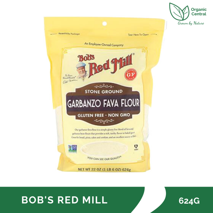 Bob's Red Mill Stone Ground Garbanzo Fava Flour 624g (EXPIRATION DATE