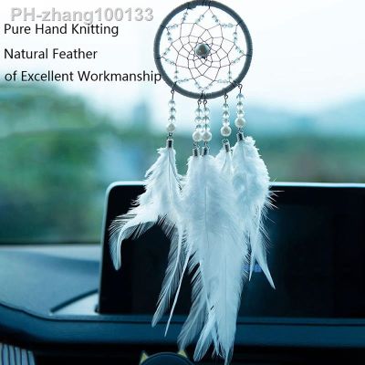 Car Hanging Ornaments Feather Car Mirror Pendant Car Accessories for Girls Home Auto Interior Decor Car Pendants