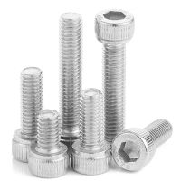 【cw】 20pcs M4 M5 6/10/16/20/25/30/40mm DIN912 A2-70 304 Hexagon Socket Cap Screws Cylindrical head Bolts