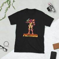 [COD]เสื้อยืด พิมพ์ลาย Samus Aran สไตล์ย้อนยุค สําหรับผู้ชายS-5XL  ZJWC