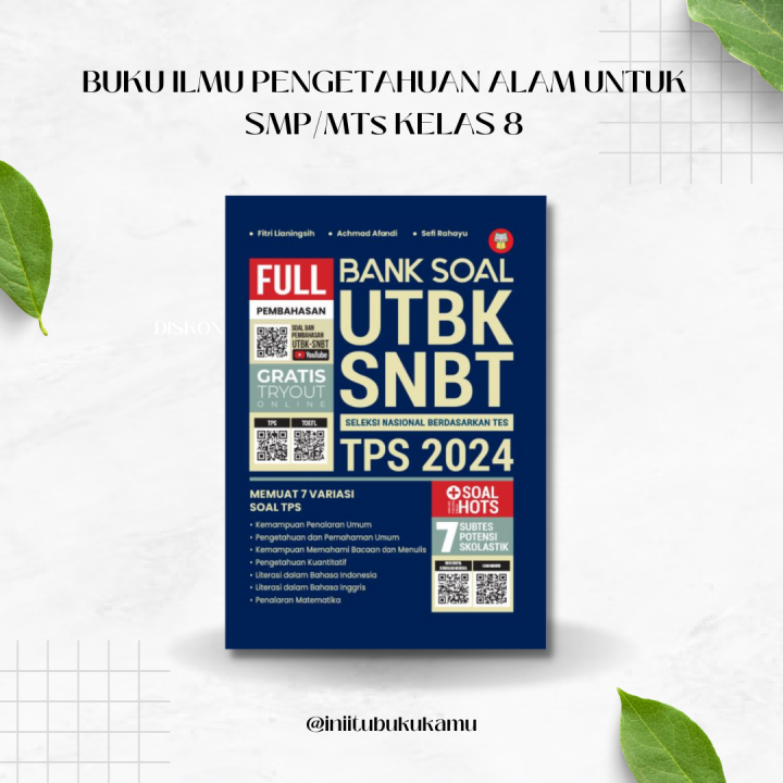 BUKU BANK SOAL UTBK SNBT TPS 2024 | Lazada Indonesia