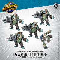 ?มีของพร้อมส่ง? Privateer Press Monsterpocalypse Empire of the Apes Unit: Ape Gunners &amp; Ape Infiltrator PIP 51032 ต้องประกอบทำสีเอง