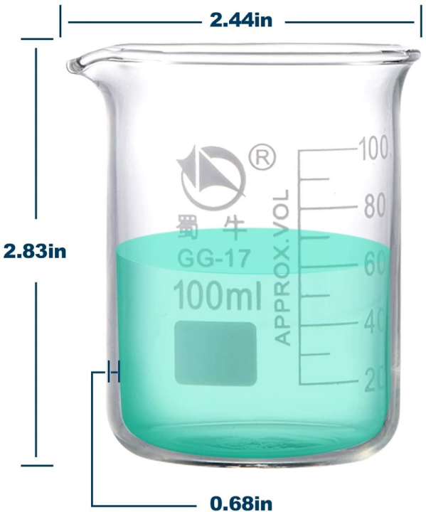 ชุดวัดแก้วและหยดแก้วแบบต่ำ6แพ็ค-3-250ml-100ml-50ml-3หยดแก้วไม่มีเกล็ด-3ml-ต่อหยด