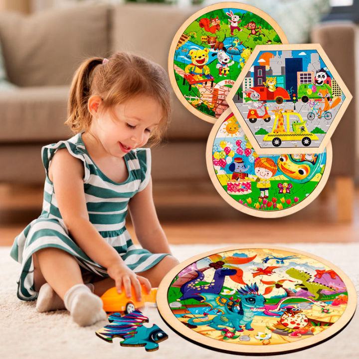 new-5060-pieces-kids-wooden-puzzle-round-dinosaur-animal-traffic-puzzles-toy-3-7-years-baby-educational-toys-for-children-boys