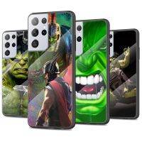 【Sell Well】FDD Marvel Hulk Avengers ฝาครอบกระจกนิรภัยสำหรับ Samsung Galaxy S22 Plus Ultra A12 A22 A32 A13 A23 A33 A53 A73โทรศัพท์กรณี