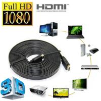 High Speed HDMI สาย HDMI ต่อภาพเสียงทีวี ยาว 15M เมตร v1.4 สายแบบอ่อนแบนยาว (Black)