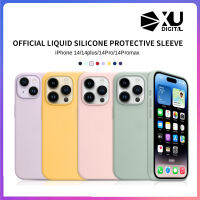 Liquid Skin Friendly Magnetic Absorption อย่างเป็นทางการซิลิโคนเคสโทรศัพท์เคสป้องกันเคสนุ่มสำหรับ iPhone 14 Pro Max Plus 2022 Shock Proof Soft เคสโทรศัพท์กำมะหยี่ Fall Proof Case