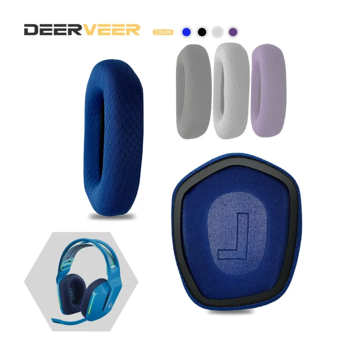 Deerveer Replacement Earpad For Logitech G733 Headphones Memory Foam Ear Cushions Earmuffs Black 0346