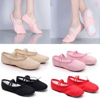 COD SDFERTGRTYTYUYU ✨cbeg✨Canvas Soft Ballet Dance Shoes Yoga Shoes Size 25-36