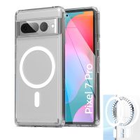 Transparent Phone Case For Google Pixel 6 Pro 6a Clear Shockproof Magnetic case For Google Pixel 7 Pro 7A Pixel 7 Magsafe Case