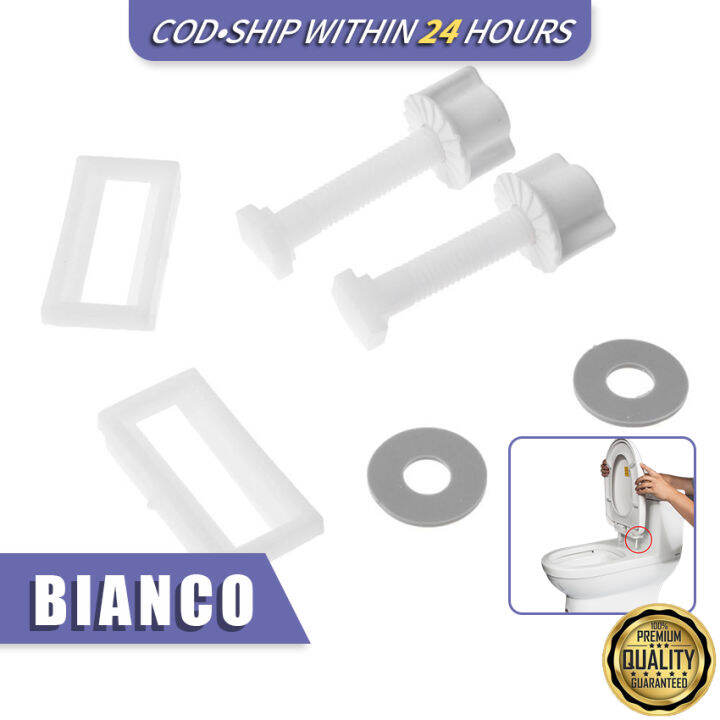 1 Pair Toilet Seat Repair Screws Toilet Seats Fitting Hinges Screws Replacement Parts Repair