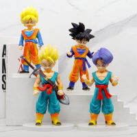 เด็กและเยาวชนดราก้อนบอลอะนิเมะทำมือตุ๊กตาโมเดล Super Saiyaren Trunks Sun Wutian ตกแต่งรถขายส่ง