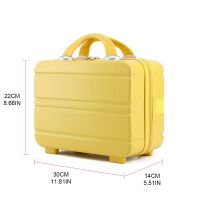 Q1FA Mini Travel Hand Luggage Cosmetic Case Small Portable Carrying Pouch Cute Suitcase for Makeup Multifunctional Storage