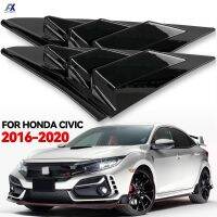 Newprodectscoming For Honda Civic 10Th 2016-2020 Sedan Racing Style Car Rear Side Panel Window Louvers Cover Blinds Scoop Air Vent Spoiler Trim