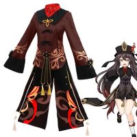 Halloween Hutao Role-playing Uniform Set Wig Anime Game Hu Tao Chinese Style Genshin Impact Account Hu Tao Cosplay Costume