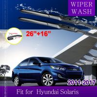 สำหรับ Hyundai Solaris Accent 2011 2012 2013 2014 2015 2016 2017 RB ไม้เช็ดรถใบมีดอุปกรณ์เสริมรถยนต์ที่ปัดน้ำฝน J Hook Tyoe