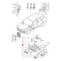 4G0 915 519 Crash Battery Fuse Overload Protection Disconnect for Audi A1 A4 A5 A6 A7 A8 VW Touareg 2011-2018