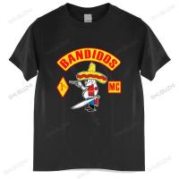 Cotton Tshirt Men Tees Support Your Local Bandidos Mc Worlwide Tshirt Black Bandidos Motorclub Funny Tees 100% cotton