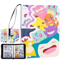 Explosive 400 Pieces Pokemon Game Elf Card Collection Album Album Card Case Zipper Map Binder Cartoon Business Card Holder Toy