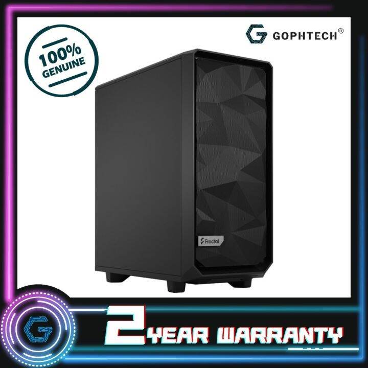 [Genuine] FRACTAL DESIGN MESHIFY 2 COMPACT SOLID ATX CHASSIS - BLACK ...