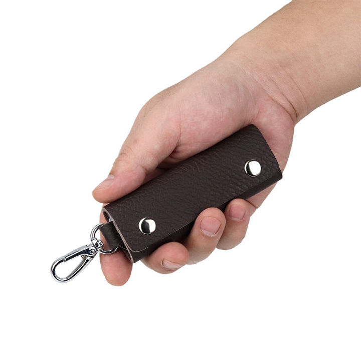 compact-key-bag-chain-key-ring-pocket-key-collector-key-wallet-leather-key-pouch-keychain-organizer