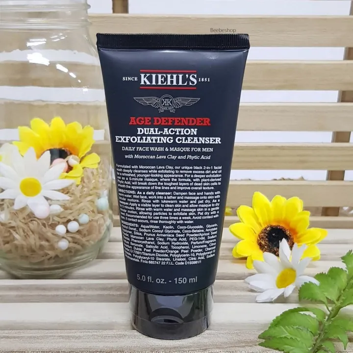 Kiehl's Age Defender DualAction Exfoliating Cleanser 150ml โฟมล้างหน้า