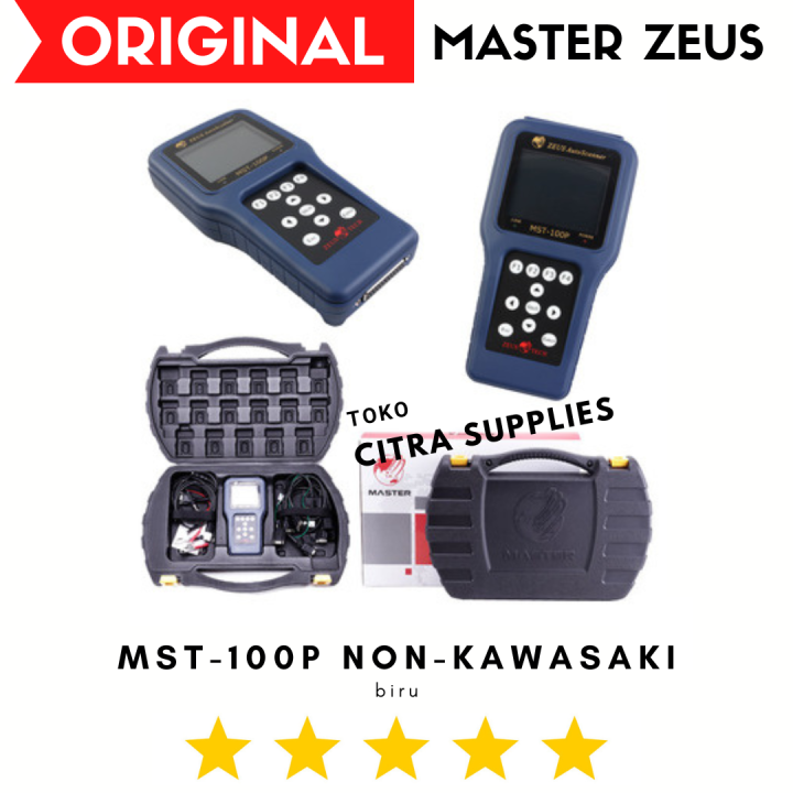 MST100P ZEUS Non KAWASAKI BIRU Alat Service Reset Injeksi ECU Scanner
