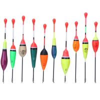 Fishing Floats Set Sensitive Wood Bobber Fishing Light Stick Floats Mix Size Color Float For Fishing Tools  Lures  Baits