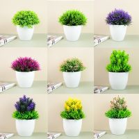 1pc Artificial Plants Green Bonsai Small Tree Pot Plants Fake Flower Potted Ornaments for Home Garden Party Craft Plant Decor