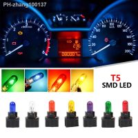 10Pcs T5 12v 1.2W SMD LED Car Automobiles Light-emitting Diode Instrument Gauge Dashboard Light Bulbs Interior Indicator Lamp