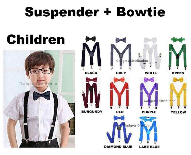 2.5cm Baby Kid Children Suspender Adjustable Elastic Clip Braces & Kid