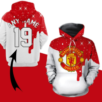 3D HOODIE-  XZX180305   man chester United Premier League Classic 3D Hoodie 05