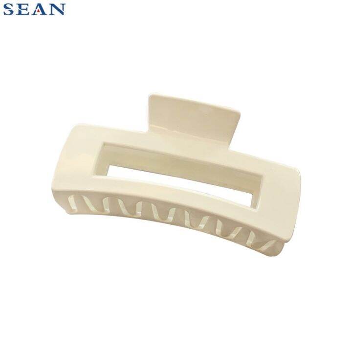 Large Square Hair Clamp Korean Elegant Fashion Hair Clip Claw Clamps