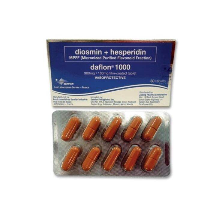 Daflon 1000 Tablet 900mg+100mg - medicine - Arogga - Online Pharmacy of  Bangladesh