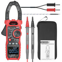 HABOTEST AC/DC Digital Clamp Meter True-RMS Multimeter Anto-Ranging Multi Tester Current Clamp Amp Volt Ohm Diode Capacitance Resistance Continuity NCV Temperature Duty Ratio VFD Tests