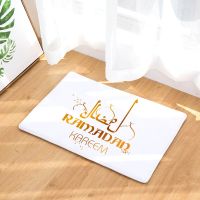 Ramadan Decoration Eid Mubarak Moon Mosque Bathroom Mat Kitchen Carpet Doormats Anti-Slip Rubber Floor Rug For Living Room