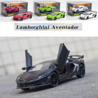 1:32 Lamborghini Aventador SVJ Die-Cast ยานพาหนะรถโลหะผสมรุ่นเสียงและแสงรถลากรุ่นคอลเลกชันรถยนต์ของเล่น