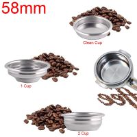 304 Stainless Steel Non Pressurized Coffee Filter 58mm Basket 1/2/Clean Cup Triple Portafilter Filters Colanders Food Strainers