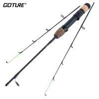 [HOT LIAXLLWISAAZH 534] Goture ฤดูหนาวตกปลาน้ำแข็งแท่ง71ซม. 81ซม. 2เคล็ดลับ Spinning Rod Cork Handle Ice Pole Ultra-Light ปลาคาร์พตกปลา