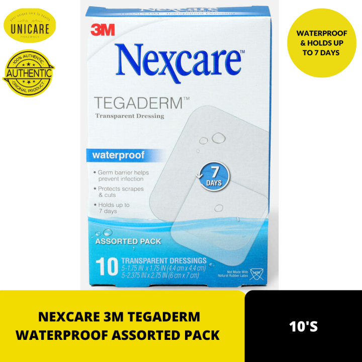 NEXCARE 3M TEGADERM WATERPROOF ASSORTED PACK 10'S Lazada