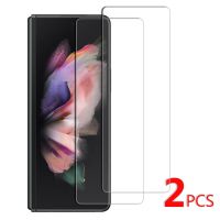 [SOSO 3C accessories] 2ชิ้น/ชุดกระจกนิรภัยแบบเต็มจอภาพสำหรับ Samsung Galaxy Z Z Fold 3 5G Fold3ป้องกัน Glas โปร่งใส