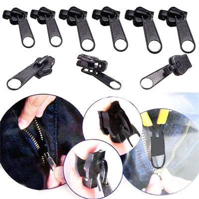 6 PCS/Set  Universal Instant Fix Zipper Repair Kit Replacement Zip Slider Teeth Rescue New Design Zippers For Sewing Clothes Door Hardware Locks Fabri