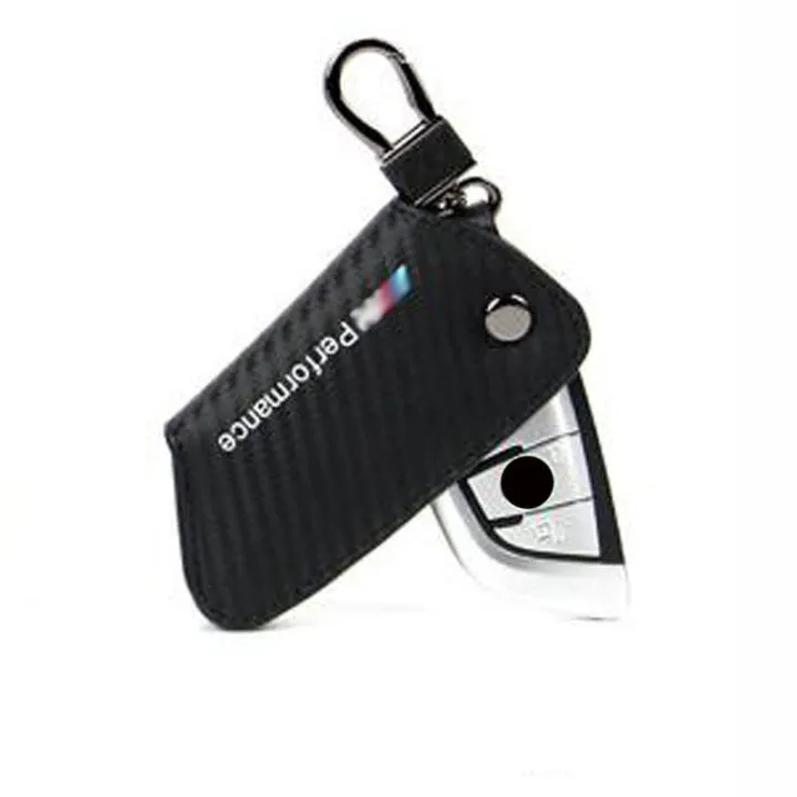 Bmw Carbon Fiber Leather Key Case. Bmw 3 Series 5 Series X1 X3 X5 X6. Bmw Lazada