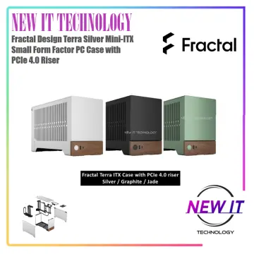 Fractal Design Terra Silver Mini-ITX Small Form Factor PC Case with PCIe  4.0 Ris