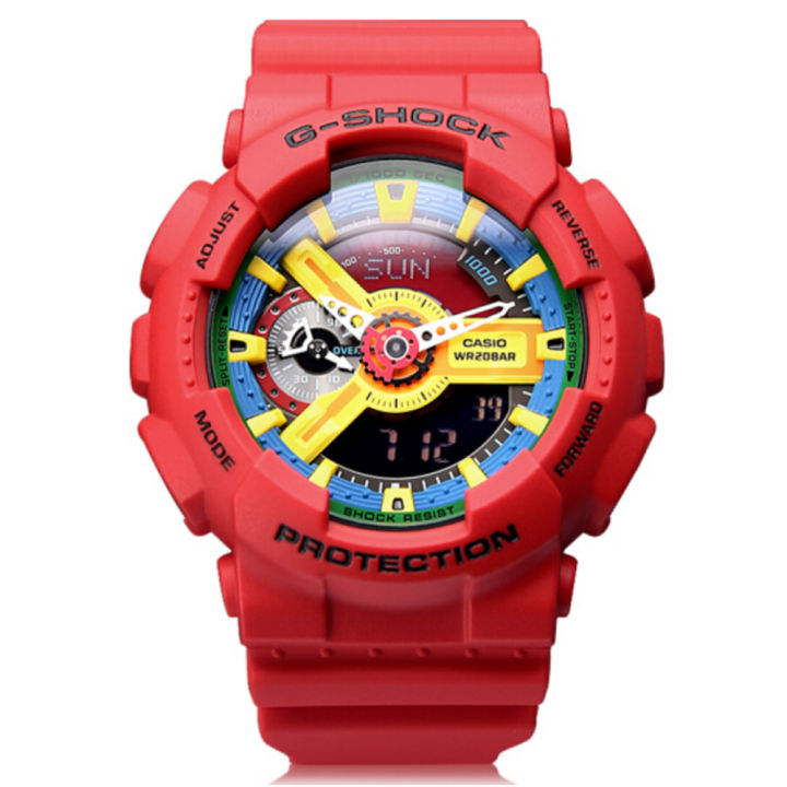 g-shock-baby-g-ga110-ba111-ชายและหญิงคู่กีฬานาฬิกากันน้ำและกันกระแทกเวลาโลกนำหน้าจอแสดงผลคู่-4-ปีรับประกันสากล-ba-111-4a2-ga-110fc-1a